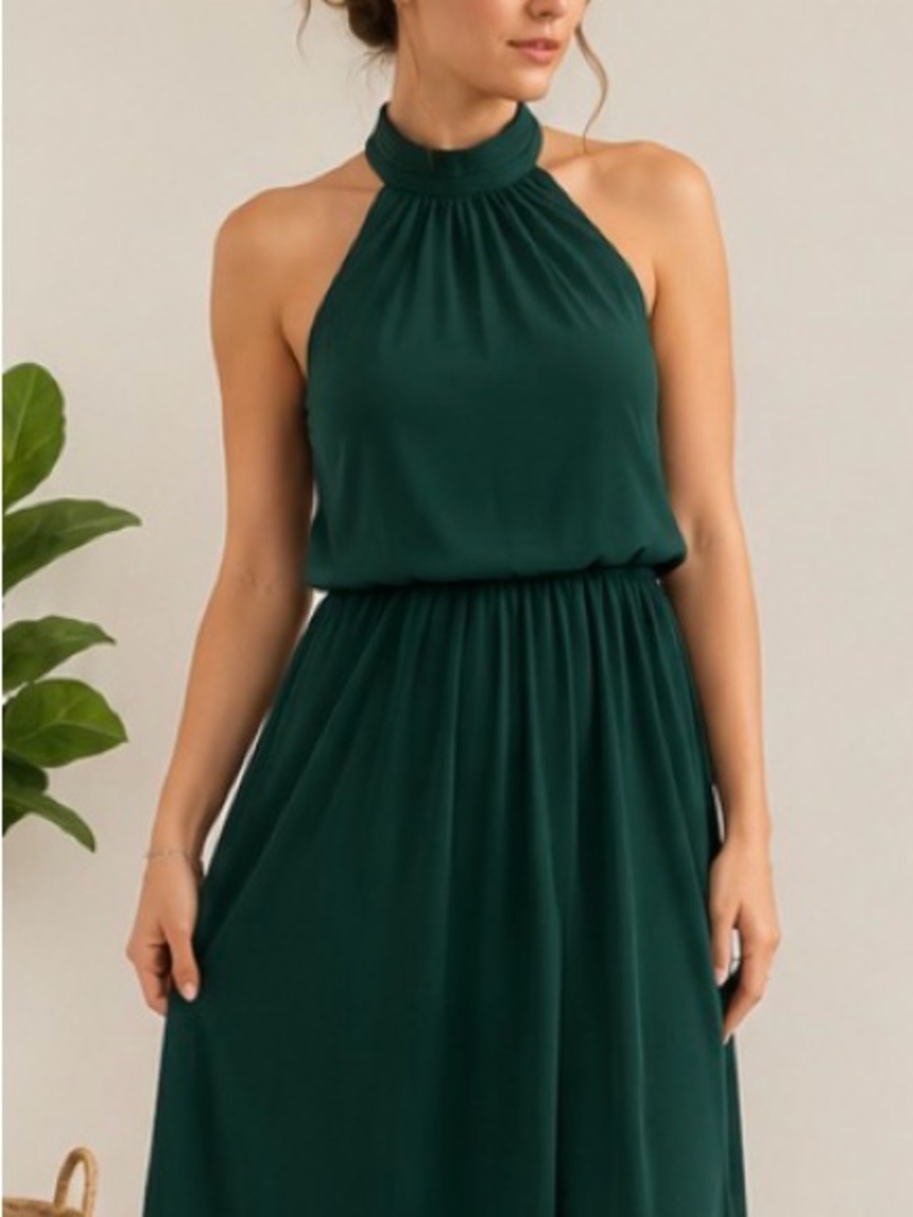 Azazie Landry Maxi Dress - Emerald Green, XS/S - Bridesmaid/Formal Dress